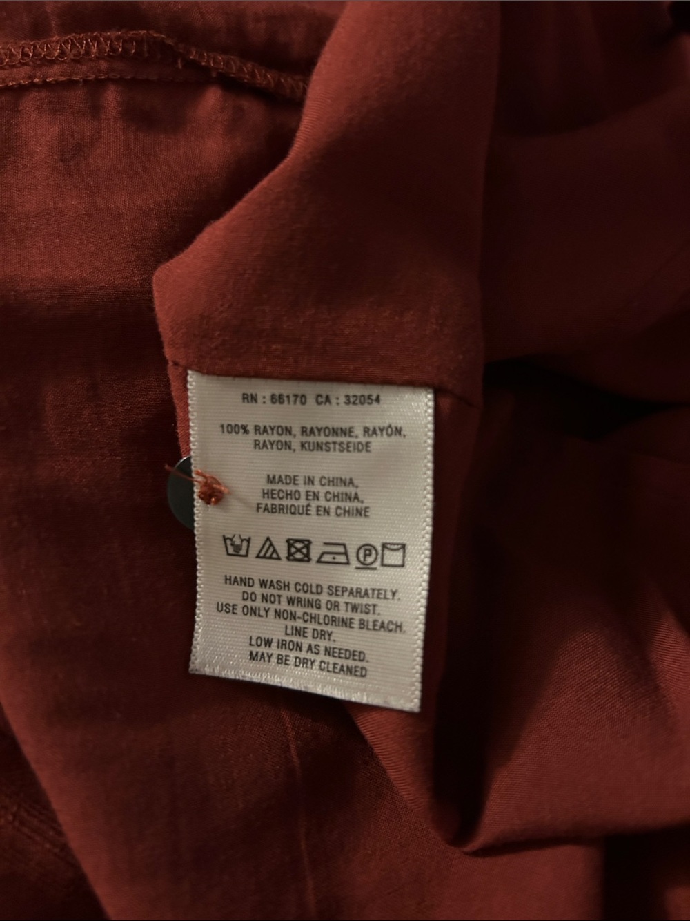 Maeve Anthropologie Rust Bloomsbury tie shirt dress. Sz. 6 - Picture 11 of 16